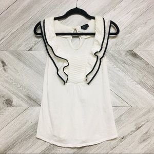 Anthropologie | Deletta Ruffle Heliconius Tank Top